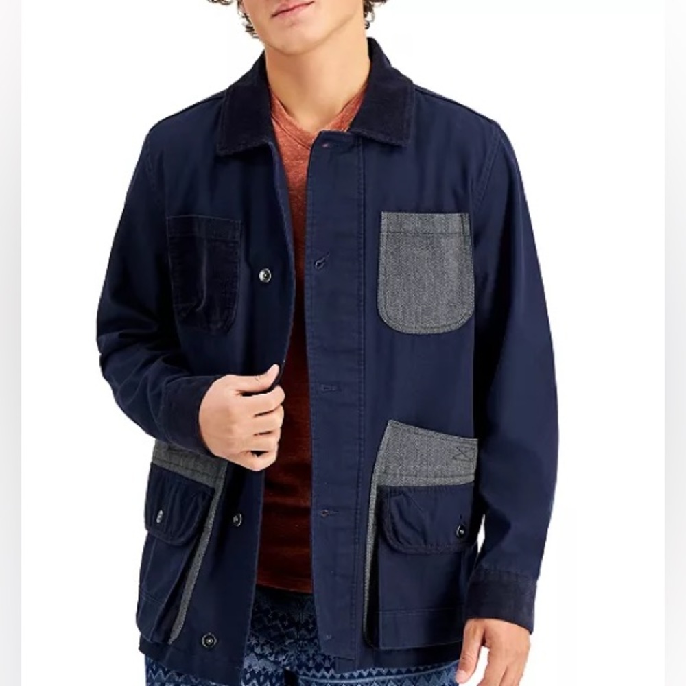 SUN + STONE Men's Dustin Shirt Jacket Size Medium Alex Mill Inspired Style